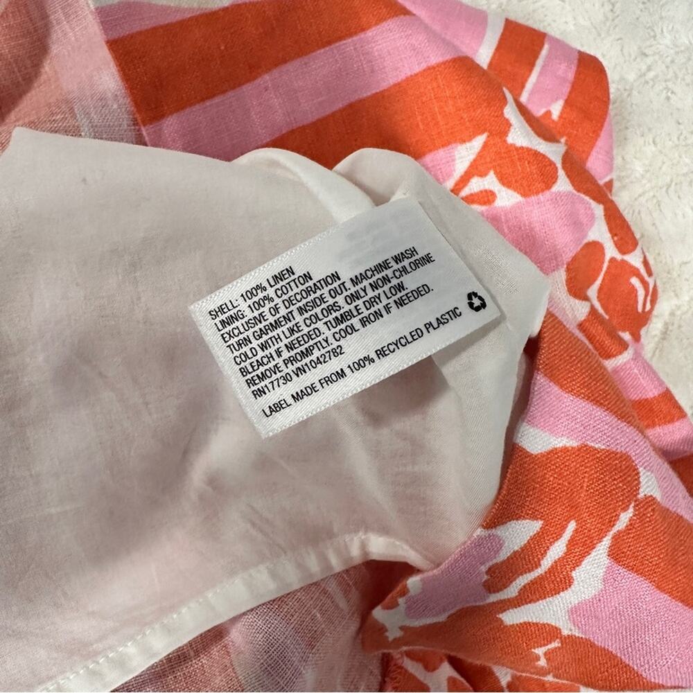 Lilly Pulitzer Size 4 Dress Summer Orange Pink Chic Coastal Resort Beach Pool - Picture 12 of 16
